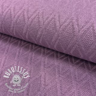 Tissu maille tricot jacquard Diamond lavender