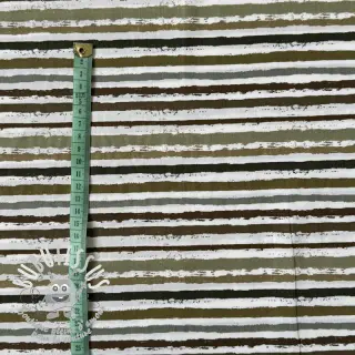 Tissu coton Small stripes Snoozy taupe