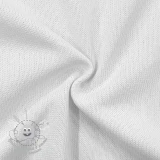 Tissu tricot BABY KNIT white