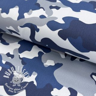 JEANS DENIM STRETCH Camouflage blue