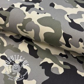 JEANS DENIM STRETCH Camouflage grey