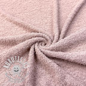 Tissu tricot Paris bouclé rose
