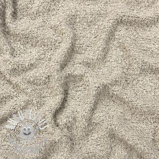 Tissu tricot Paris bouclé natural