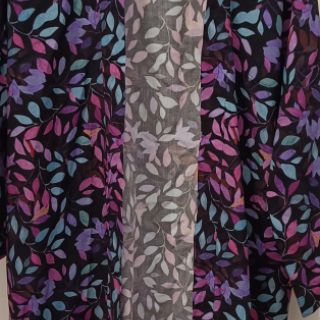 Viscose RADIANCE Barbara black digital print