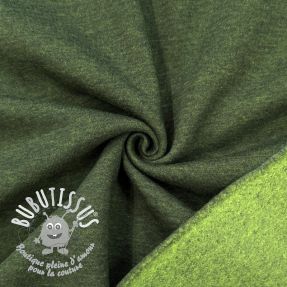 Sweat envers minkee MELANGE bottle green