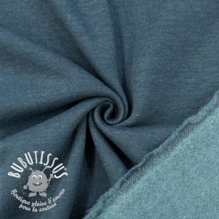 Sweat envers minkee MELANGE dark petrol