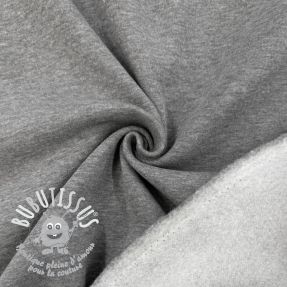 Sweat envers minkee MELANGE middle grey