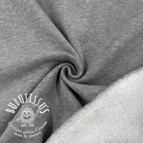 Sweat envers minkee MELANGE middle grey
