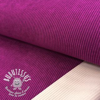 Tissu velours cotelé HUGGY aubergine