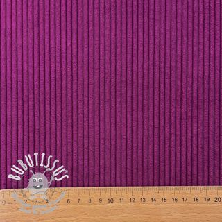 Tissu velours cotelé HUGGY aubergine