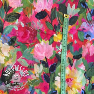 Tissu coton VOILE Flower explosion digital print