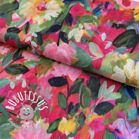 Tissu coton VOILE Flower explosion digital print