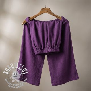 Lin lavé dark purple