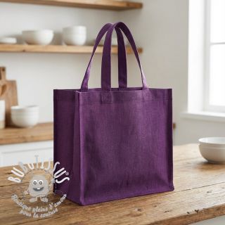 Lin lavé dark purple