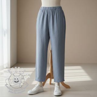 Lin lavé STONEWASHED PREMIUM cloud blue