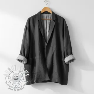 Lin lavé STONEWASHED PREMIUM black