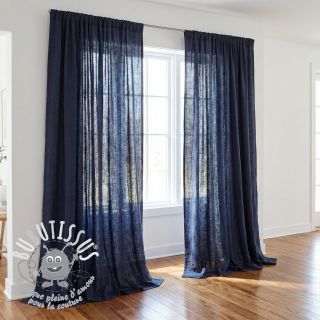 Lin lavé STONEWASHED PREMIUM marine