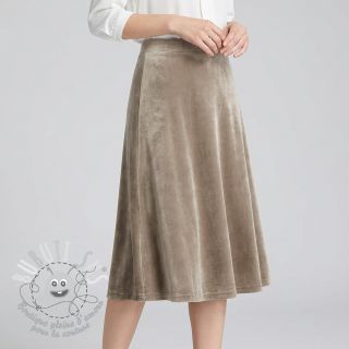  Velours  VELVET STRETCH taupe