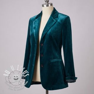  Velours  VELVET STRETCH petrol