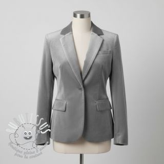  Velours  VELVET STRETCH light grey