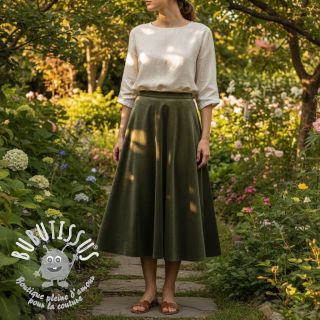  Velours  VELVET STRETCH camo green