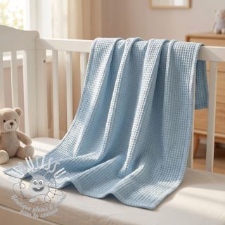 Tissu nid d’abeille blue heaven