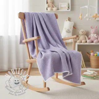 Tissu nid d’abeille bright lilac