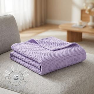 Tissu nid d’abeille bright lilac