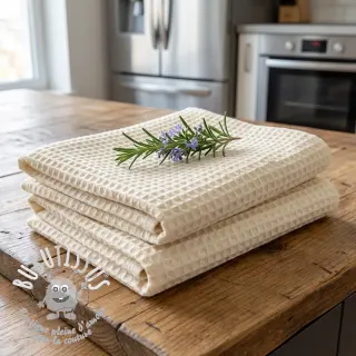 Tissu nid d’abeille SIMPLY NATURAL
