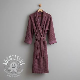 Tissu nid d’abeille purple