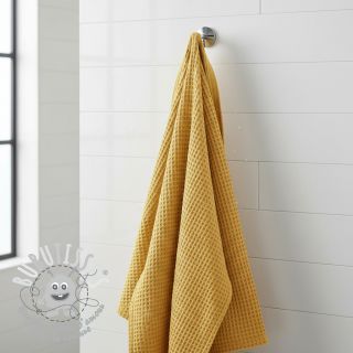 Tissu nid d’abeille soft yellow