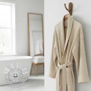 Tissu nid d’abeille light sand