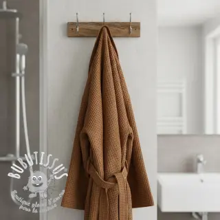 Tissu nid d’abeille rust