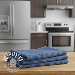 Tissu nid d’abeille jeans