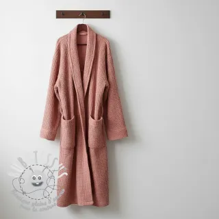 Tissu nid d’abeille blush