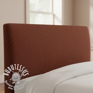 Tissu nid d’abeille brique