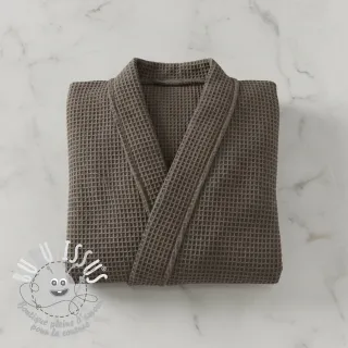 Tissu nid d’abeille anthracite