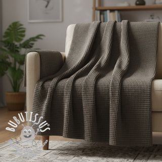 Tissu nid d’abeille anthracite