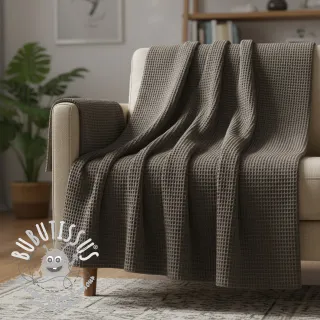 Tissu nid d’abeille anthracite