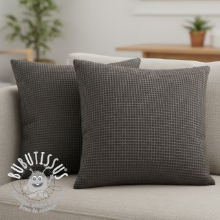Tissu nid d’abeille anthracite