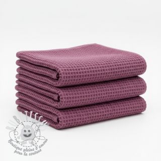 Tissu nid d’abeille mauve