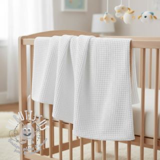 Tissu nid d’abeille white