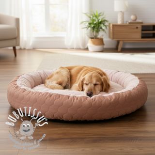 Tissu matelassé Round old rose