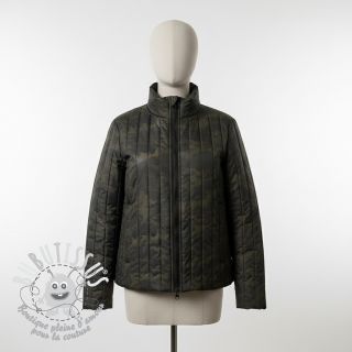 Tissu matelassé Camouflage army green