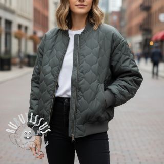 Tissu matelassé Round moss green