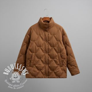 Tissu matelassé Triangle camel