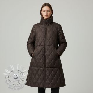 Tissu matelassé Triangle taupe