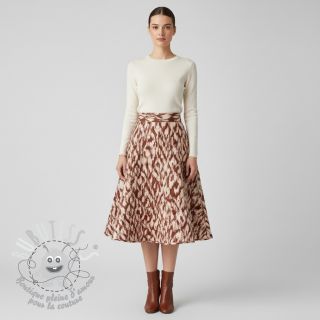 Tissu matelassé Blurry Ikat brown