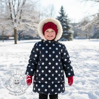 Tissu matelassé FOIL Dot navy