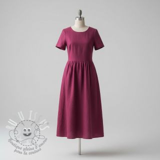 Lin lavé STONEWASHED PREMIUM bordeaux